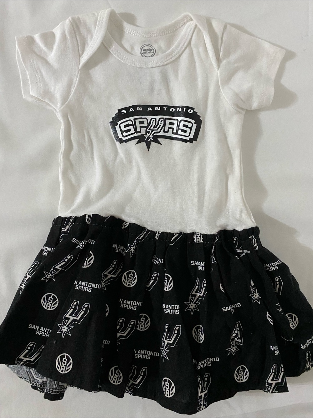 San Antonio Spurs Baby Bodysuit Dress 3-6m